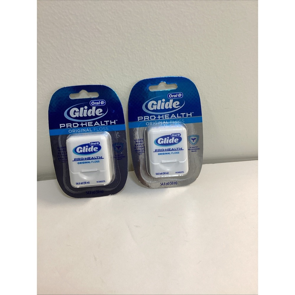 Lot Of 2 Oral-B Original Glide Pro Health Dental Floss 54.6 Yards Unflavored